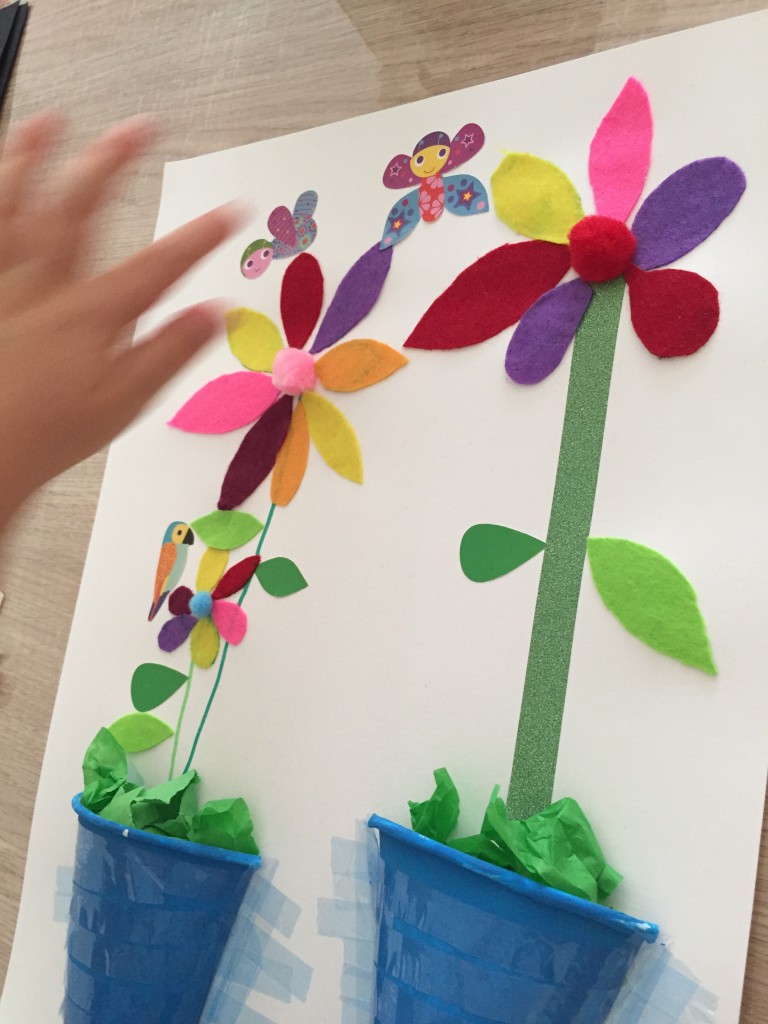 Pots de fleurs Les activités de maman