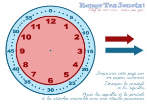 Apprendre à lire l'heure la pendule