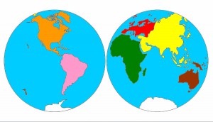 Les continents instruction en famille