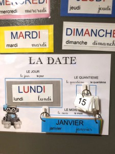 affichage rituel de la date enfant ief maison