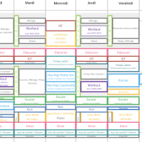 planning de la rentrée 2018 - 2019